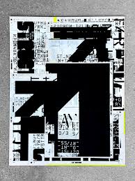 Deconstructed typographic design pattern